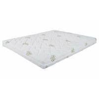 Saltea cu spumă poliuretanică Somnexpert 90x200, înălțime 17 cm, ortopedică, husă bumbac Aloe Vera detașabilă și lavabilă, rulată, fermitate medie