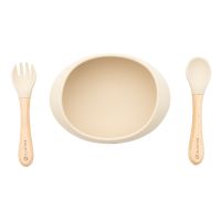 Set tacamuri bebelusi si bol cu ventuza Olmitos peach