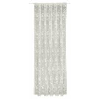 Perdea living, Marie, pentru prindere pe teava, L140 x H245, alb-bej