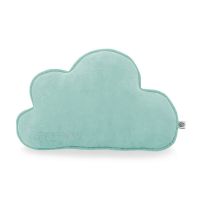 Perna decorativa din bumbac velur, moale, sub forma de Nor, 40 x 30, Sparrow, Cloud, Azure