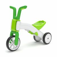 Tricicleta copii, Chillafish, Bunzi, 2 in 1, Transformabila in bicicleta fara pedale, Cu sa reglabila, Cu mic compartiment in sa, 1.9 Kg, Pentru 13 ani, Lime