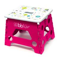 Inaltator de baie, BBluv, Step, Pliabil, Practic si usor de transportat, Rezistent pana la 113 Kg, Pink