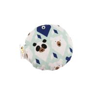 Pernuta anticolici, Qmini, Umpluta cu samburi de cirese, Cu husa din bumbac, Diametru 14 cm, Teddy Bear