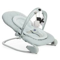 Balansoar, Chicco, Multifunctional Hoopla, Cu banda detasabila pentru jucarii, Cu insertie reductoare detasabila, Reglabil in 4 pozitii, 82.5x52x30.5 cm, 0-18 kg, 0 luni+, Antiguan Sky, Albastru