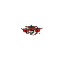 Set oale si cratite marmorate, 10 piese, din aluminiu forjat, Burgundy Collection, Berlinger Haus, BH 6150