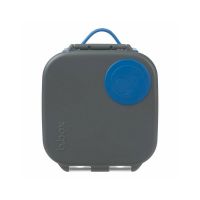Caserolă compartimentată Mini Lunchbox, b.box, gri cu albastru
