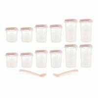 Set 12 recipiente gradate 200 ml,250 ml,330 ml ermetice Dolce Candy