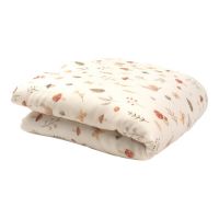 Amy - Pilota pentru copii Nature Bamboo by din bambus si umplutura hipoalergenica BabySoft, Comori din natura, 140x100cm + Cadou Sacosa reutilizabila Max
