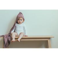 Prosop cu Gluga XXL pentru Copii din Bambus Mellow Mauve