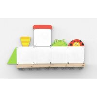 Viga - Set Table de scris magnetice , Trenulet cu doua vagoane