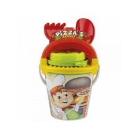 Androni Giocattoli - Set jucarii pentru nisip Pizza , Cu accesorii, Cu galetusa