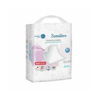 Set 10 scutece, Akuku, Aleze de unica folosinta, Strat cu celuloza, Actioneaza impotriva murdariei, Moale, Din 8 straturi, 60x60 cm, 0 luni+, Alb