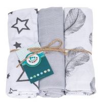 Set 3 scutece din muselina Infantilo IF19192