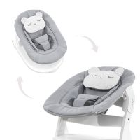 Sezlong Alpha Bouncer 2in1, Pastel Bear - Light Grey