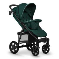 Carucior sport, Lionelo, Annet Plus, De la nastere, Cu accesorii si capotina XXL reglabila, 0 - 22 Kg, Conform cu standardele europene de securitate EN1888-1 si EN1888-2, Verde