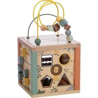 Cub mare de activitati, Free2Play, Safari, Pentru copii, Din lemn, Cu sortator de forme, Abac si alte activitati