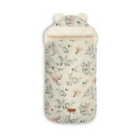 Sac termic, Sensillo, Pentru carucioare si scaune auto, Multifunctional, Calduros, Impermeabil, 43x80 cm, Bumbac, 0-18 luni, Deers, Bej