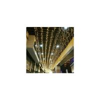 Instalatie de Craciun, perdea franjurata interconectabila, alb rece, 3 m x 3 m, 320 leduri, 9110W