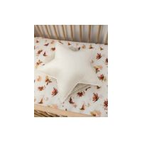 Babyly - Perna stea Velvet- culoare crem perlat, catifea, marimea S, 39 cm