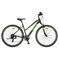 Bicicleta Trekking Polar Forester Comp Lady - 28 inch, M, Negru-Verde