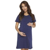 Camasa alaptat, Little Love, Din bumbac, Cu nasturi, Masura L, Navy Blue