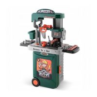 Atelier de lucru 3 in 1 cu unelte pentru copii Ricokids 772300 - Verde