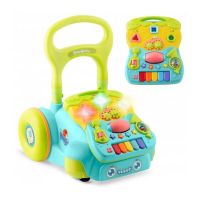 Antemergator 2 in 1 cu diverse activitati si muzica Ricokids RK-744 - Turcoaz