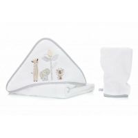 Prosop brodat cu manusa bebelus white Safari Fillikid