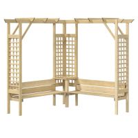 Pergola coltar cu bancheta