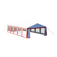 Panouri superioare/laterale pentru cort de petrecere 10x5 m rosu & alb