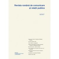 Revista romana de comunicare si relatii publice nr. 9 / 2007 | 