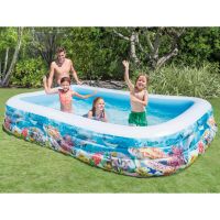 Intex Piscina Center Family Pool, 305x183x56 cm, design marin
