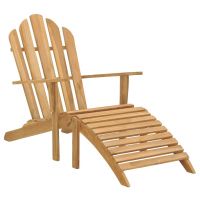 Scaun Adirondack cu suport de picioare