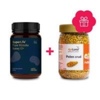 Pachet polen crud poliflor230g + Miere Manuka SuperLife MGO 400+ 500g