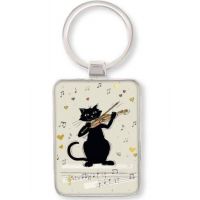 Breloc - Chat Musique Violon | Kiub