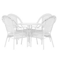 Set de gradina 1+4, alb, KOVEN
