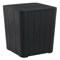 Cutie / masa de depozitare pentru gradina, neagra, IBLIS
