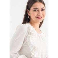 Bluza cu peplum si volane Polliana