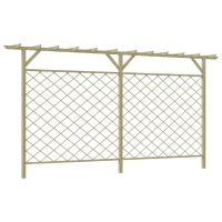 Gard de gradina cu zabrele si pergola
