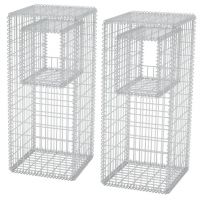 Stalp cos gabion/jardiniera din otel