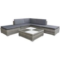 Set mobilier de gradina cu perne