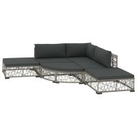 Set mobilier de gradina cu perne
