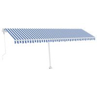 Copertina autonoma retractabila automat albastru&alb 300x250 cm