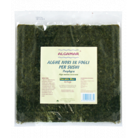 Alge nori pt sushi (Porphyra umbilicalis) raw eco-bio 30g - 10 folii Algamar