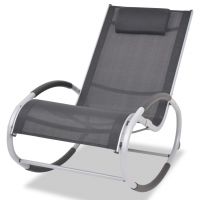 Scaun balansoar de exterior, aluminiu si textilena