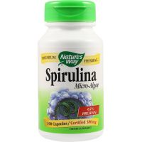 SPIRULINA MICRO-ALGAE 380mg 100 cps veg – Natures Way – Secom