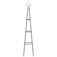 Suporturi plante gradina 2 buc. verde inchis 35 x 35 x 195 cm, fier