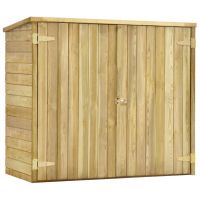 Magazie unelte de gradina, 135 x 60 x 123 cm, lemn pin tratat