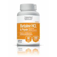 Betaine HCL si Pepsina 580mg 60cps - Zenyth