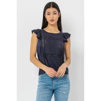 Bluza cu design cu perforatii Nina
